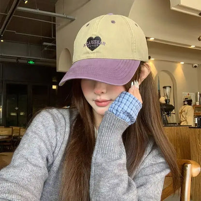 Sweet Heart Patchwork Baseball Cap