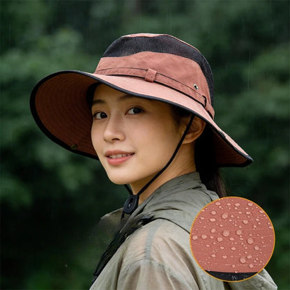 UPF 50+ Mesh Breathable Water-Resistant Bucket Hat