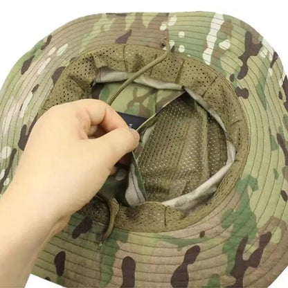 Breathable Multicam Large Brim Fishing Bucket Hat