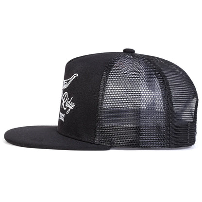 Ox Head Embroidered Mesh Trucker Snapback Cap