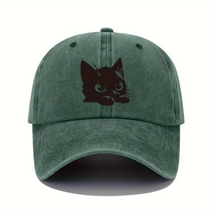 Little Black Cat Retro Baseball Cap