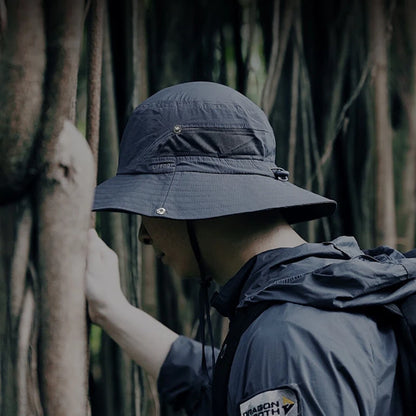 Lightweight Quick-Dry Fishing Bucket Hat for Large Heads