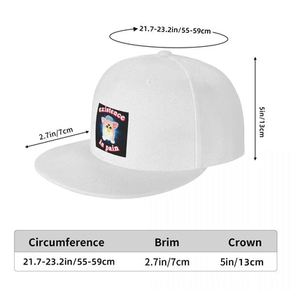Furby Existence Is Pain Snapback Cap Hat