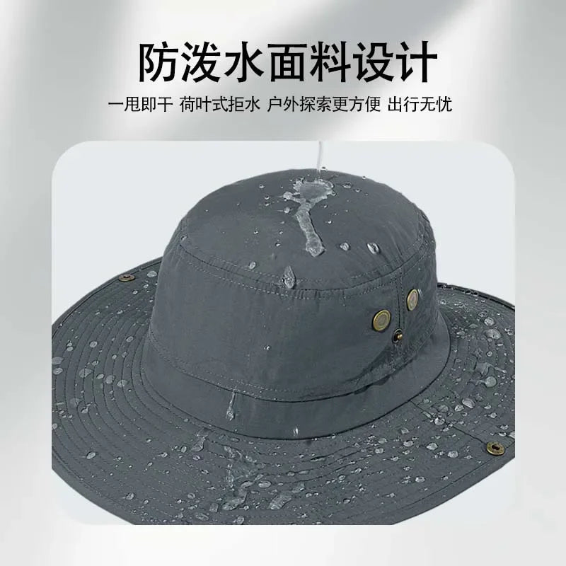 Foldable Wide Brim UV Protection Bucket Hat
