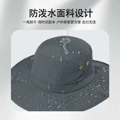 Foldable Wide Brim UV Protection Bucket Hat