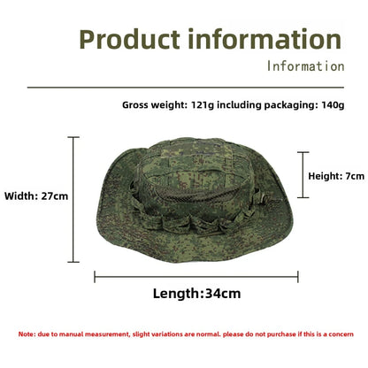 Tactical Square Pocket Outdoor Fishing Bucket Hat
