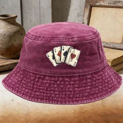 Retro Washed Cotton Bucket Hat Streetwear Fisherman Cap