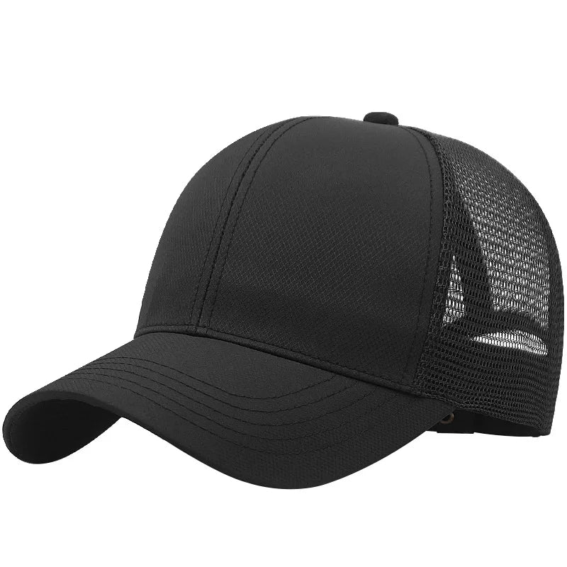 Unisex Quick Dry Big Head Mesh Baseball Cap Size 56-65cm