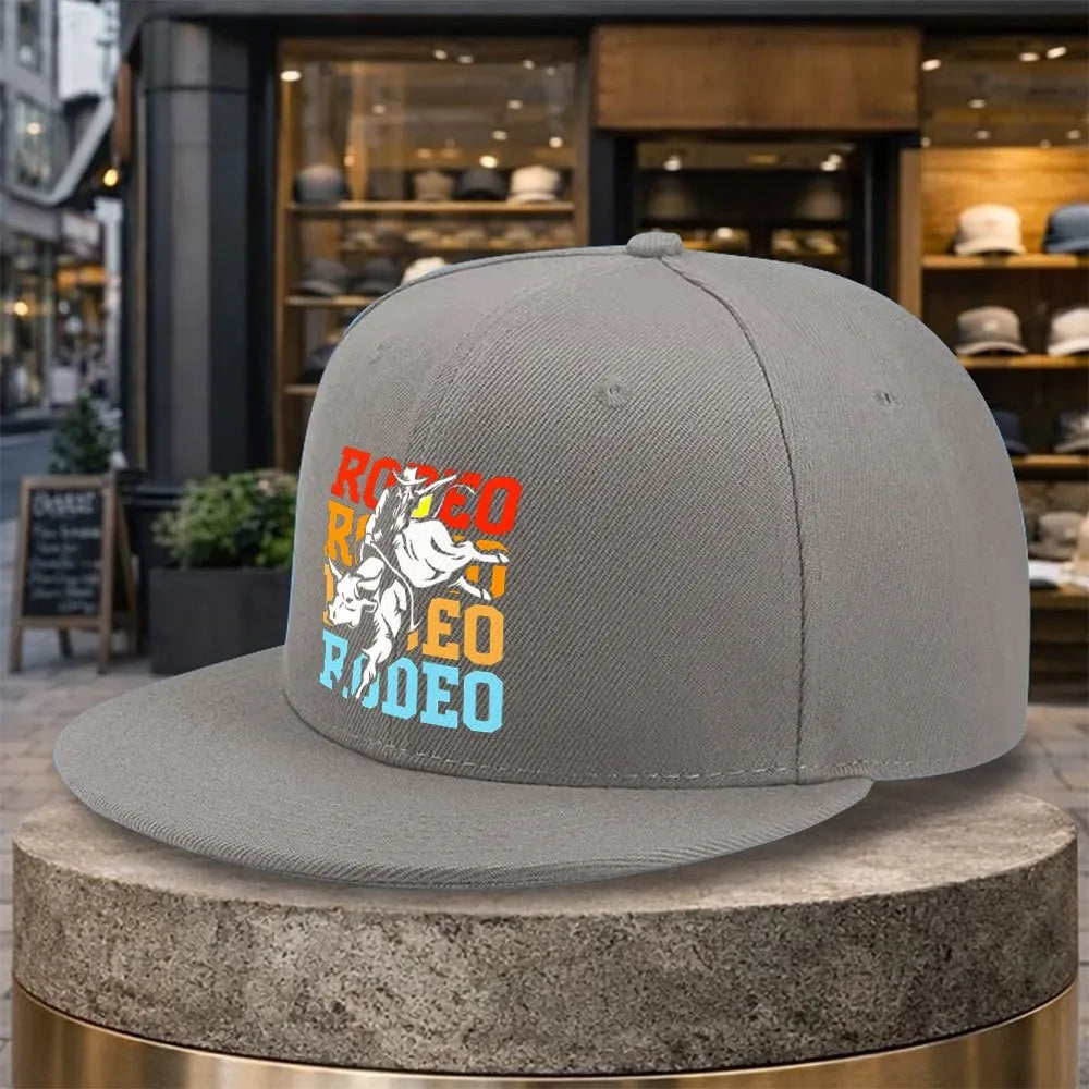 Rodeo Bull Riding Snapback Cap