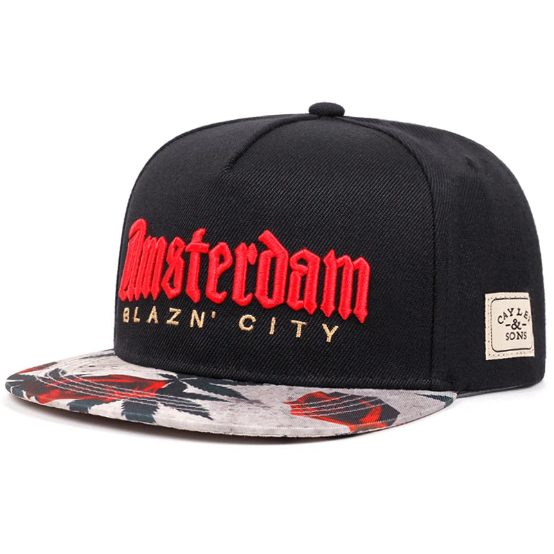 Trendy Flat Brim Hip Hop Snapback Cap