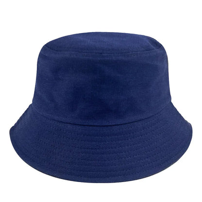 Solid Color Cotton Summer Bucket Hat