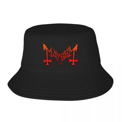 Mayhem Band Black Metal Graphic Bucket Hat
