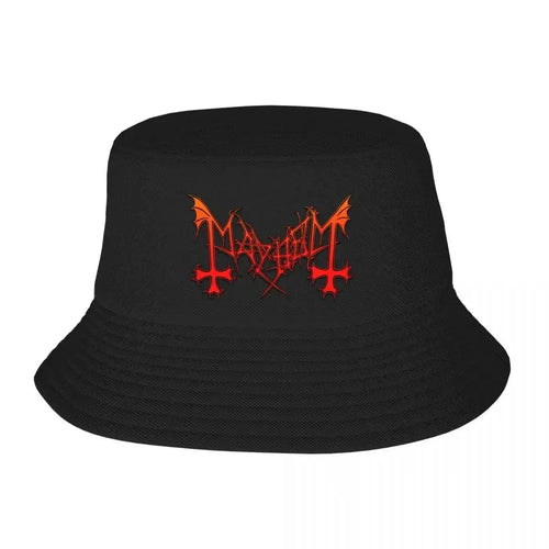 Mayhem Band Black Metal Graphic Bucket Hat