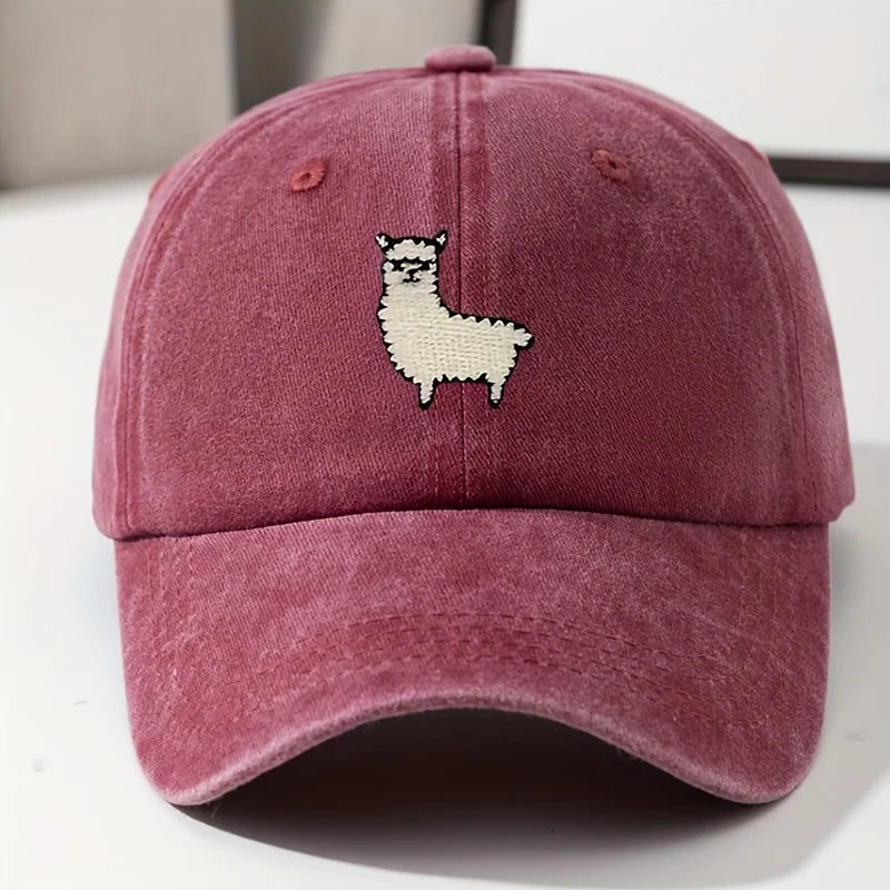Cute Sheep Pattern Baseball Hat For Men And Women