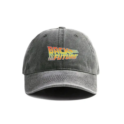 Back To The Future Baseball Cap Summer Distressed Dad Hats Men Outdoor Adjustable Cotton Caps Outdoor Sun Protection