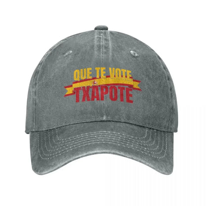 Que Te Vote Washed Baseball Cap