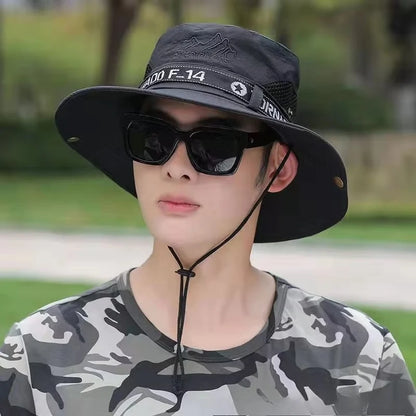 Wide Brim Outdoor Sun Protection Bucket Hat
