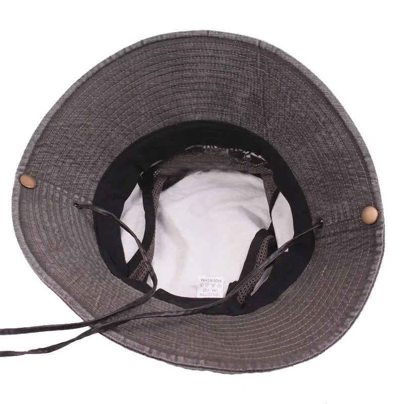 Breathable Mesh Wide Brim UV Protection Bucket Hat