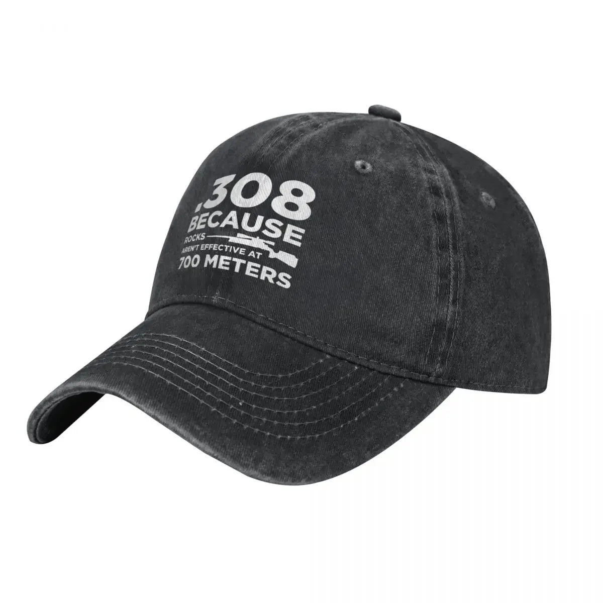 Gun Owner Graphic Denim Baseball Cap