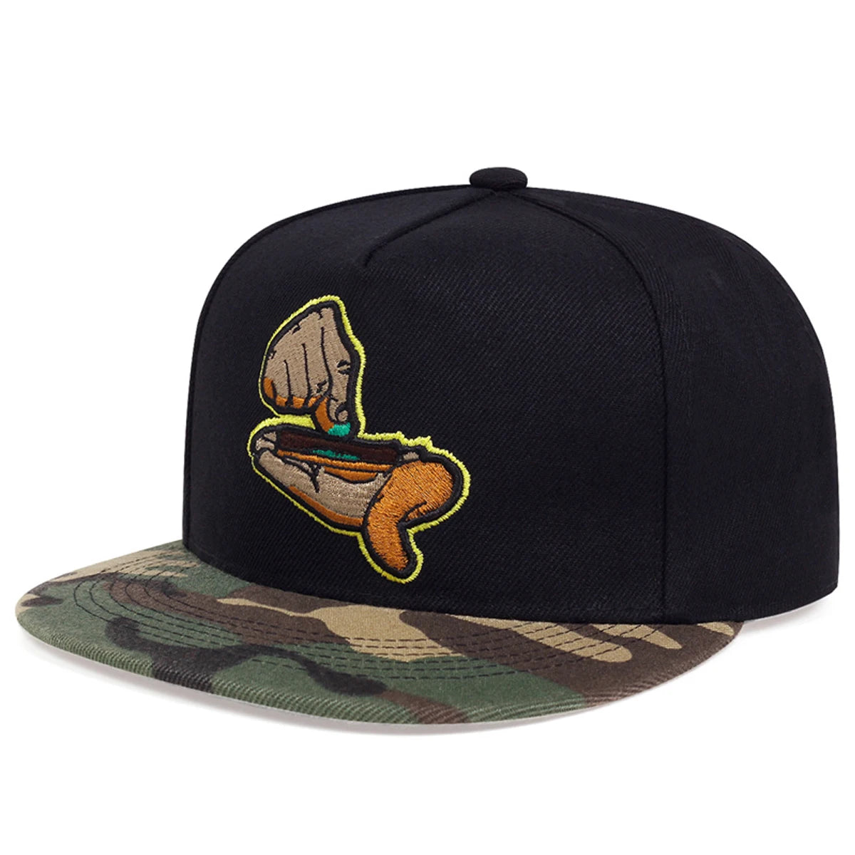 Angel Halo C Letter Embroidered Hip-Hop Snapback Cap