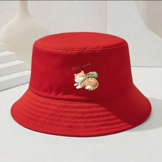 Solid Color UV Protection Bucket Hat