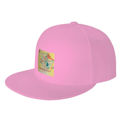 Carson City Nevada Map Snapback Cap