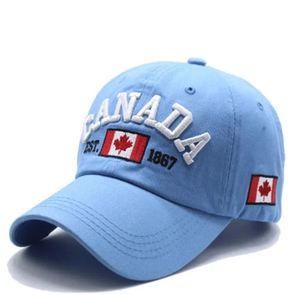 Adjustable Canada Maple Leaf Embroidered Baseball Hat For Men And Women Couples, Suitable For Outdoor Sports, Leisure, Sunshade