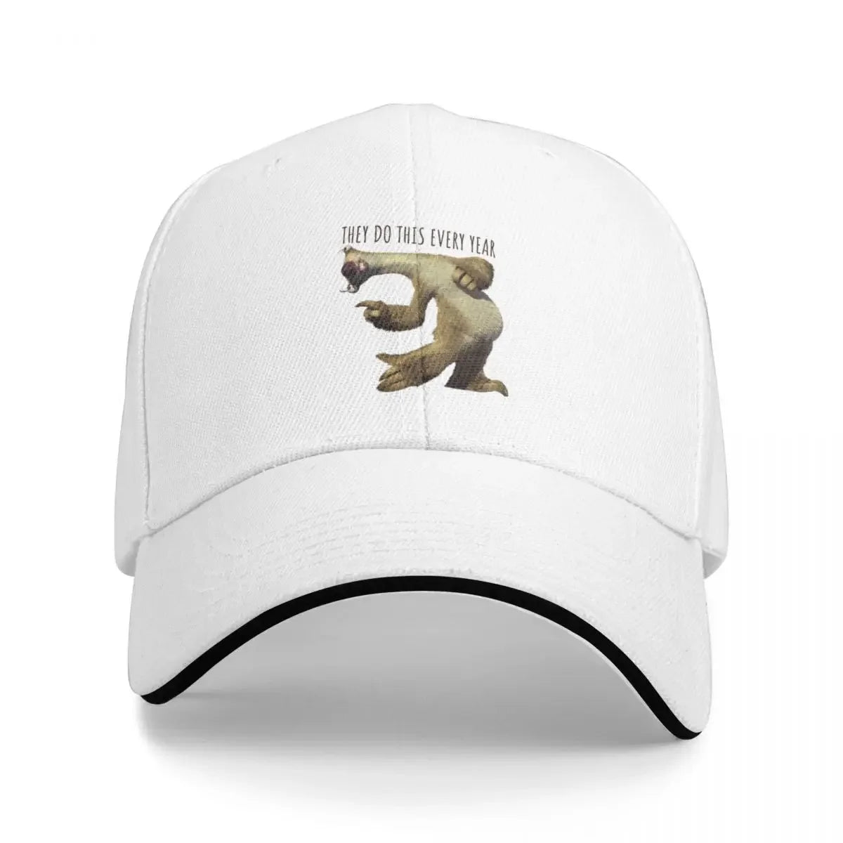 Sid Sloth They Do This Every Year Baseball Cap