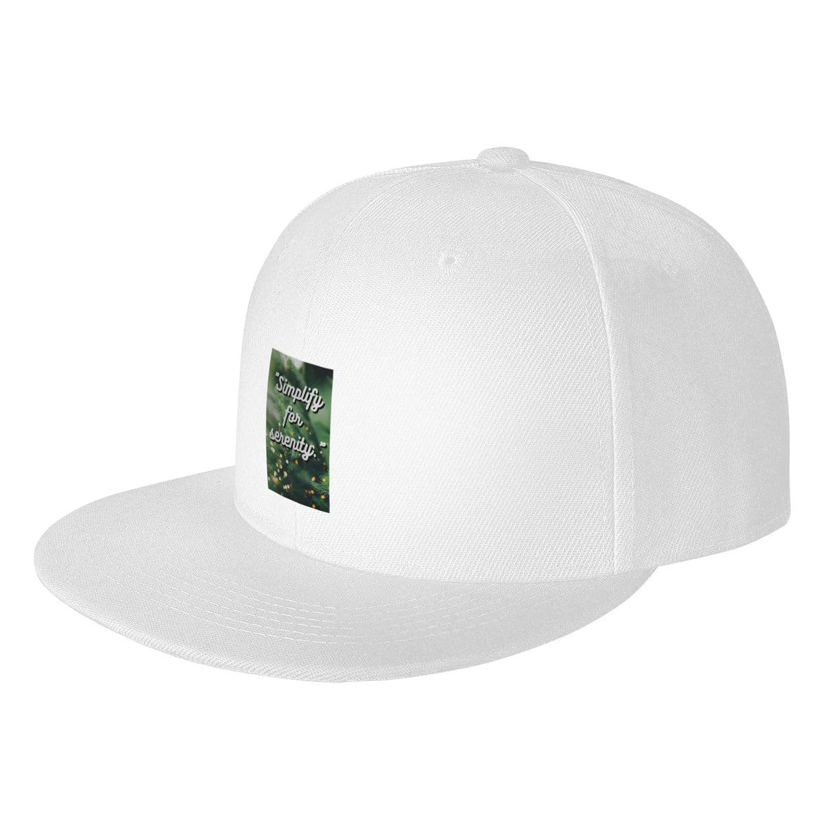 Simplify For Serenity Minimalist Quote Snapback Cap
