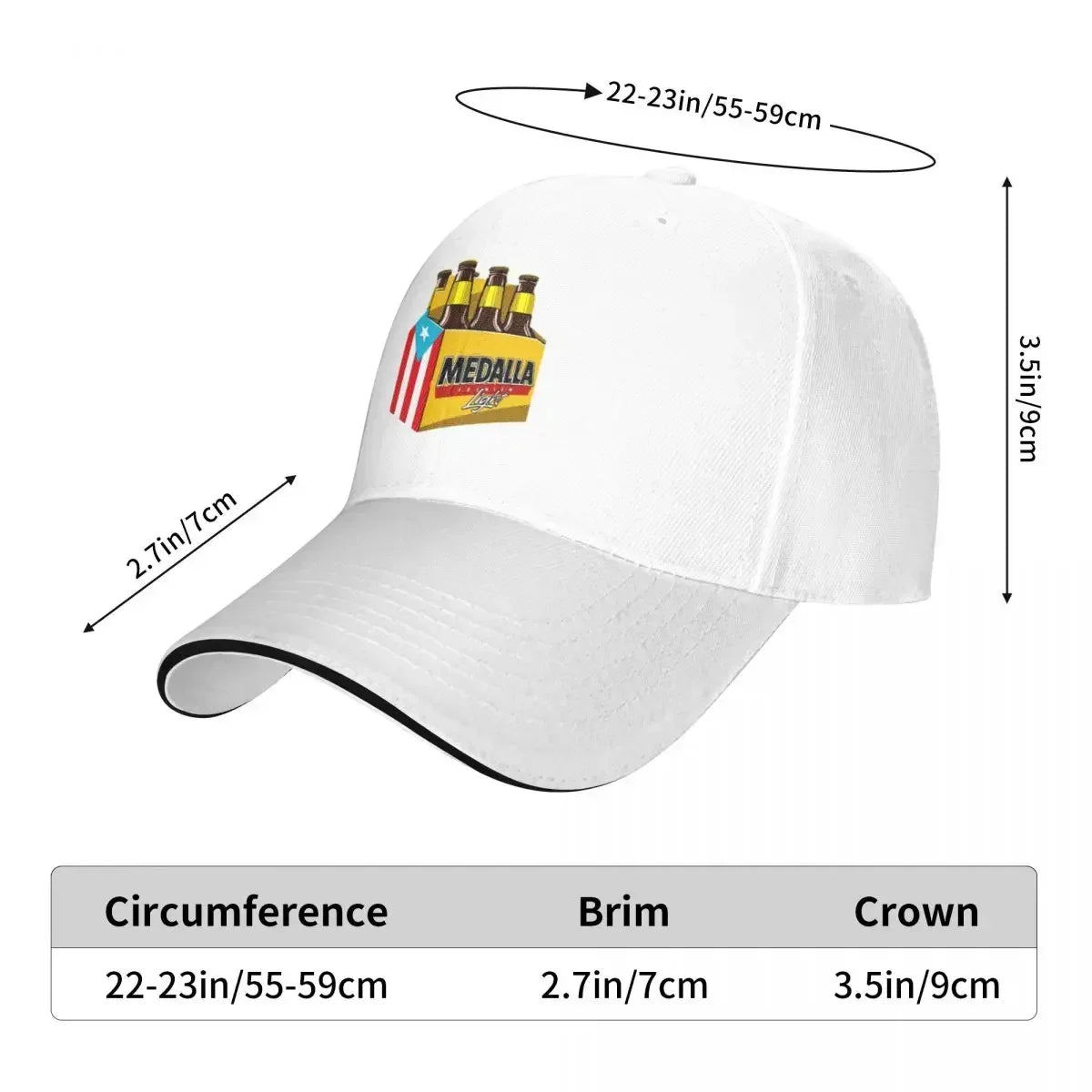 Medalla Light Six Pack Baseball Cap