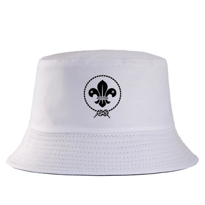 Vintage Fleur De Lis Cotton Bucket Hat