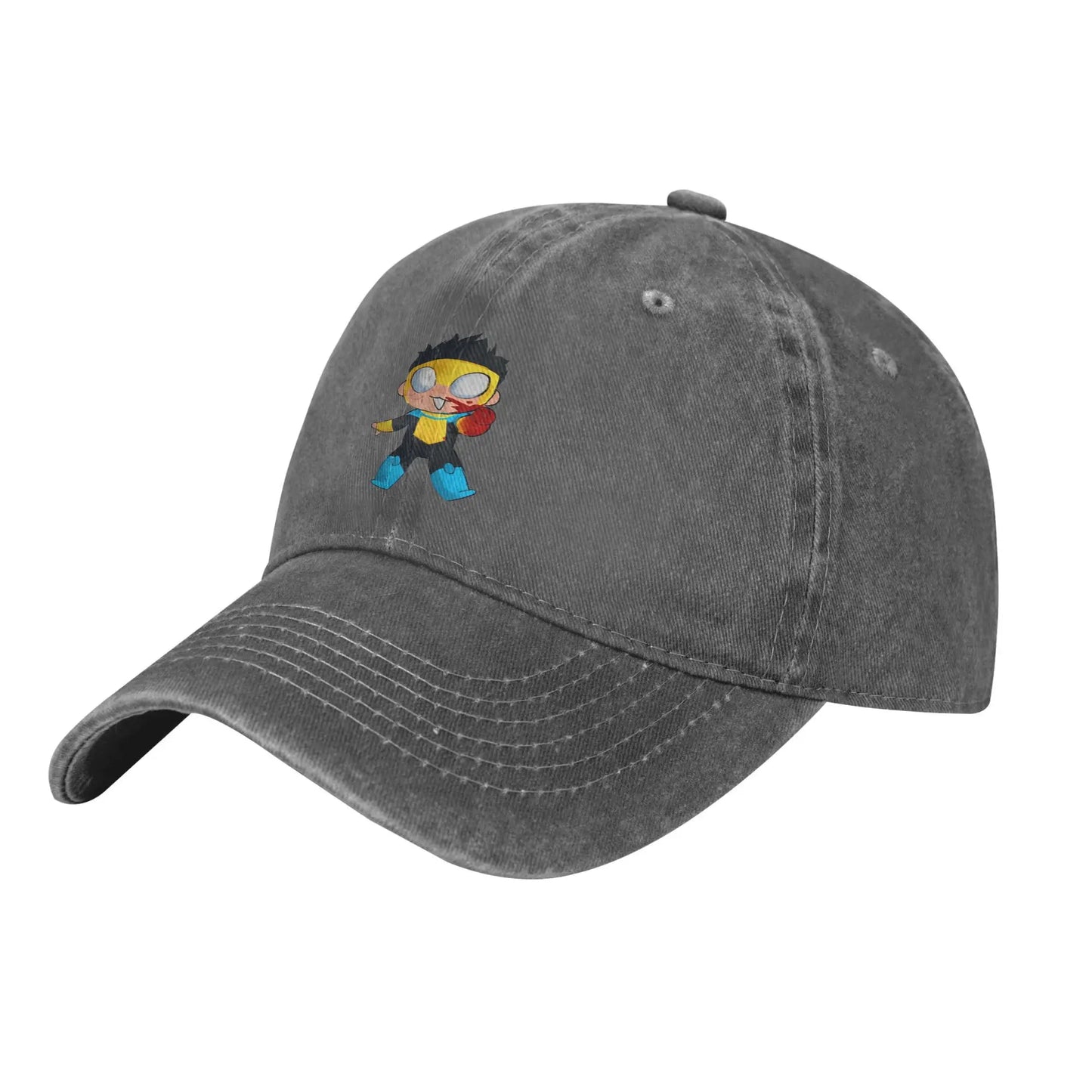 Invincible Omniman Distressed Denim Baseball Cap