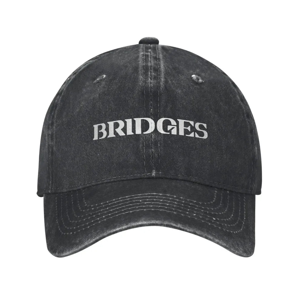Death Stranding Bridges Distressed Denim Baseball Cap