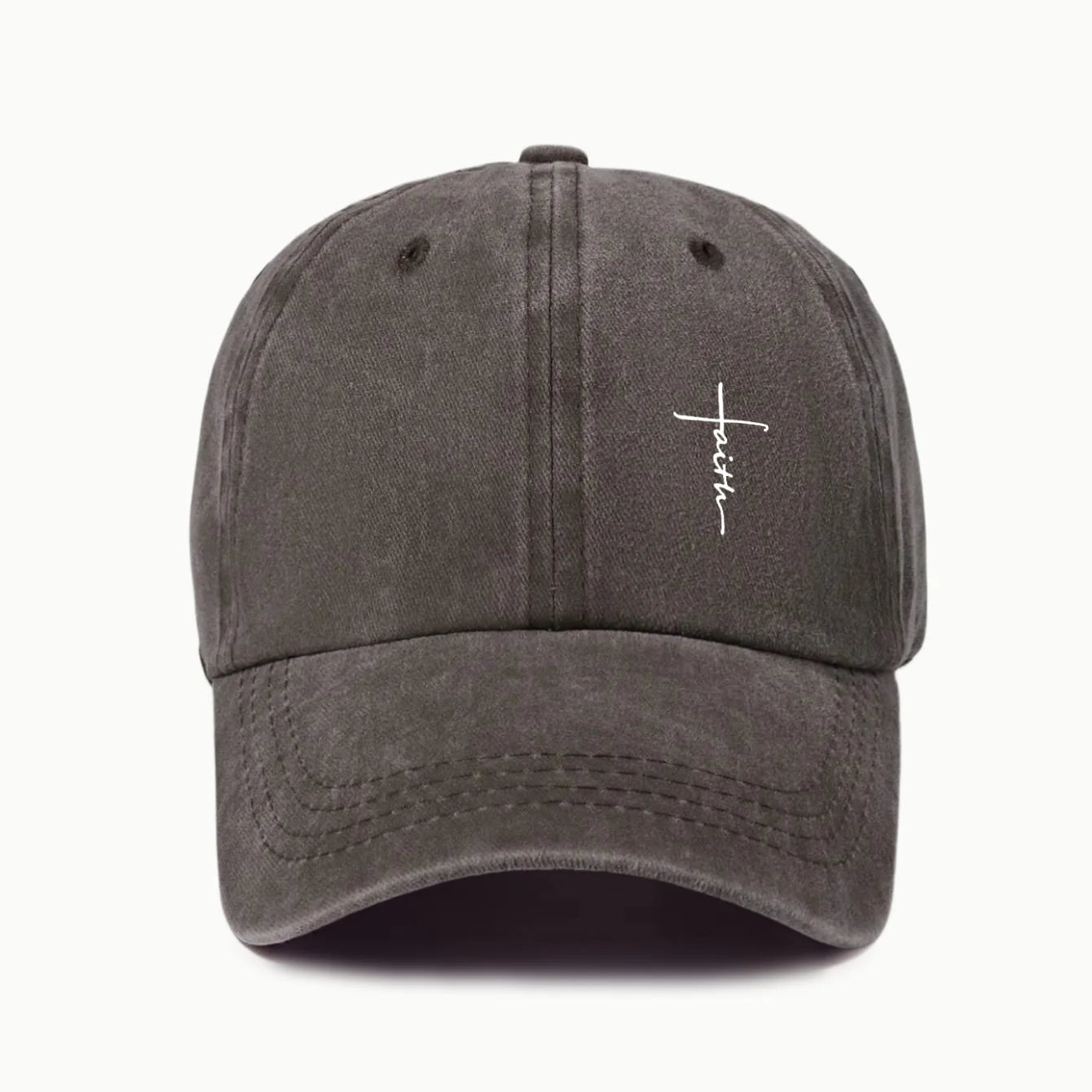 Retro Cross Print Baseball Cap