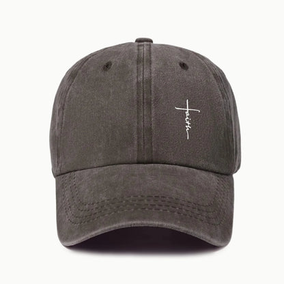 Retro Cross Print Baseball Cap