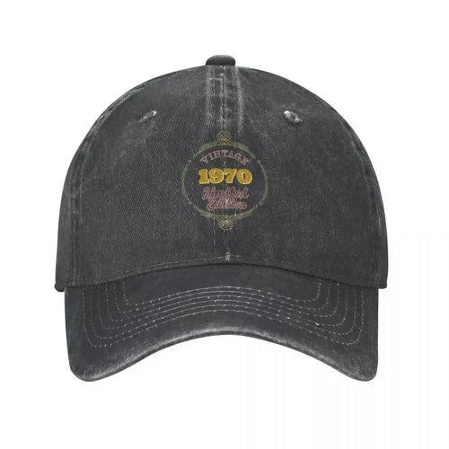 Vintage 1970 Distressed Denim Baseball Cap