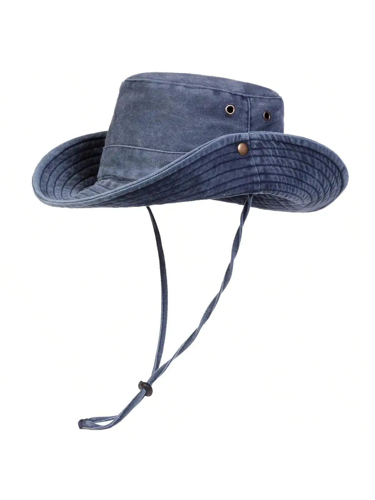 Men Big Eaved Washed Bucket Hats