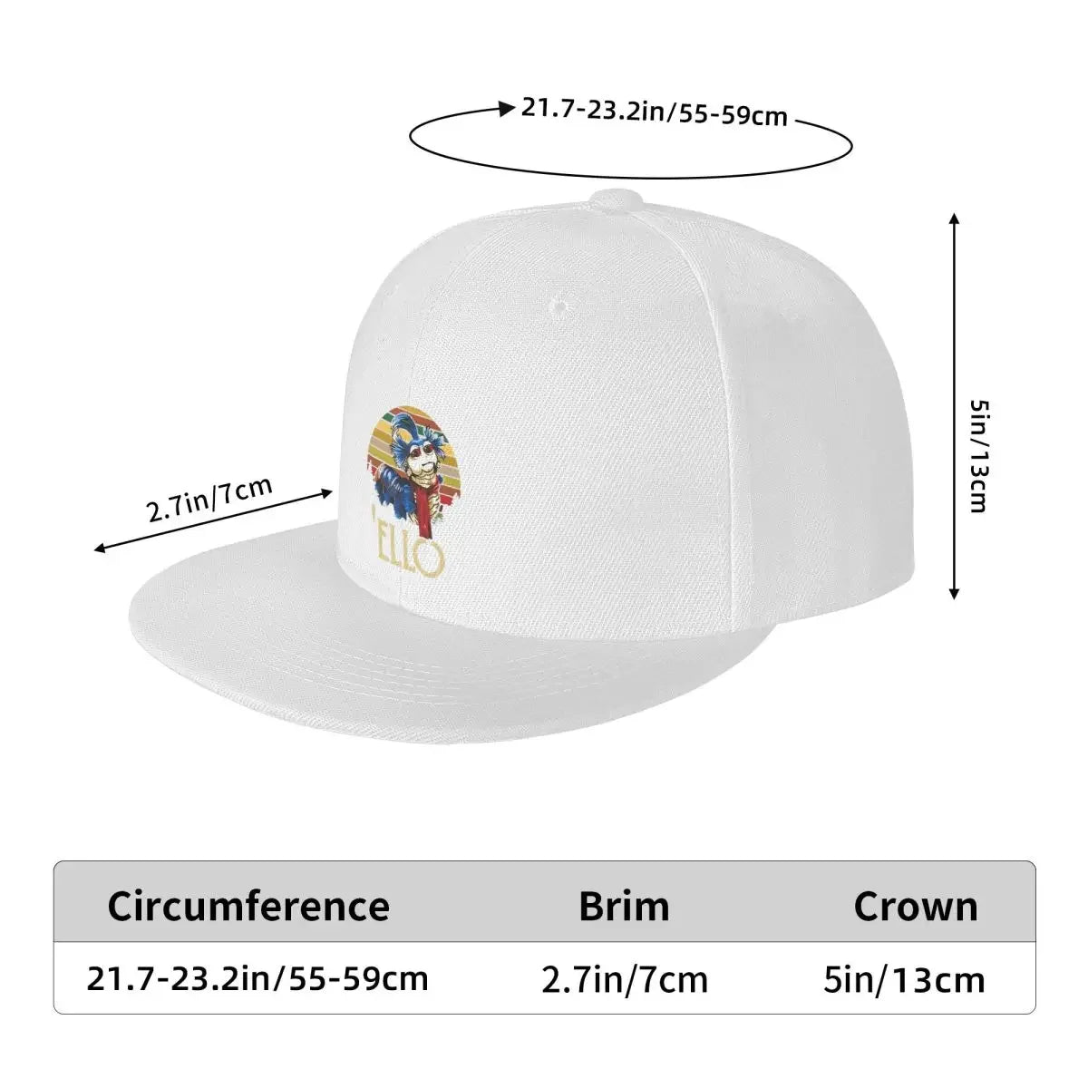 Labyrinth Worm Retro Snapback Cap Hat
