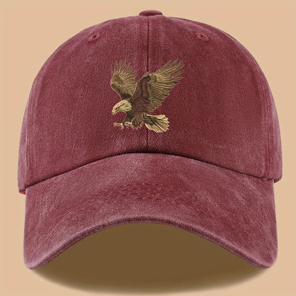 Eagle Print Outdoor Baseball Cap