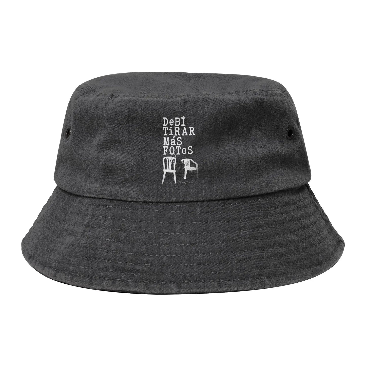 Summer Headwear Bunny Washed Denim Bucket Hat