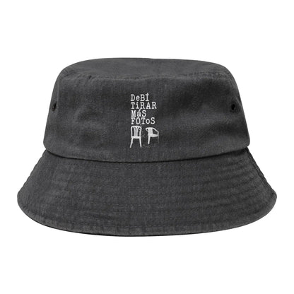 Summer Headwear Bunny Washed Denim Bucket Hat