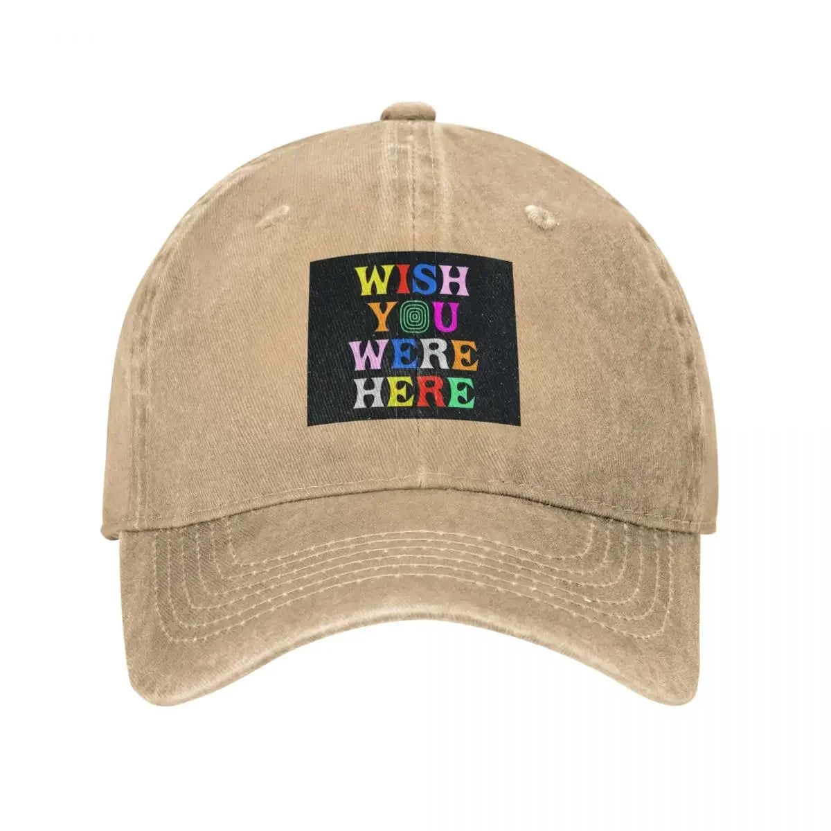 Wish U Were Here Vintage Graphic Baseball Cap