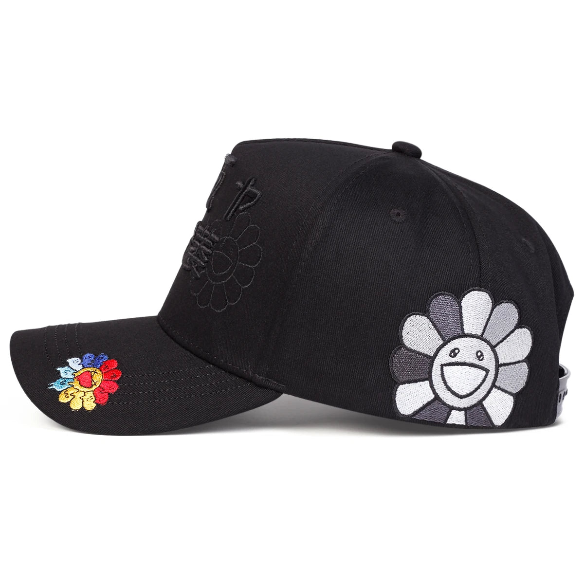 Japanese Sunflower Embroidery Outdoor Baseball Cap