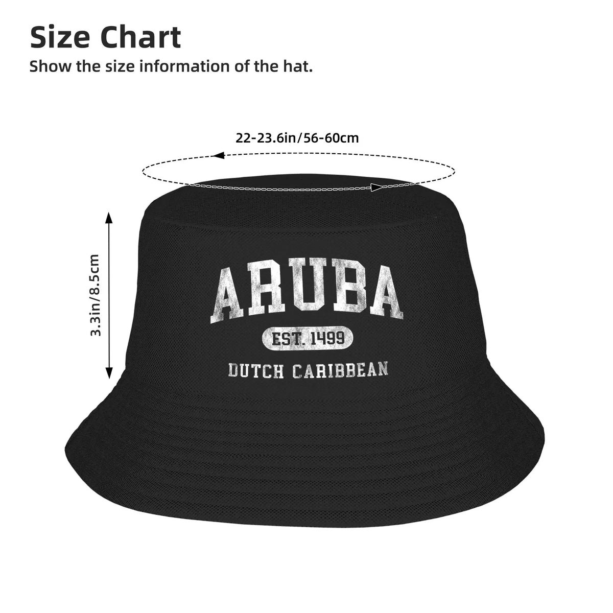 Aruba Est 1499 Throwback Souvenir Bucket Hat
