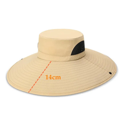 Waterproof Anti-UV Large Brim Bucket Hat