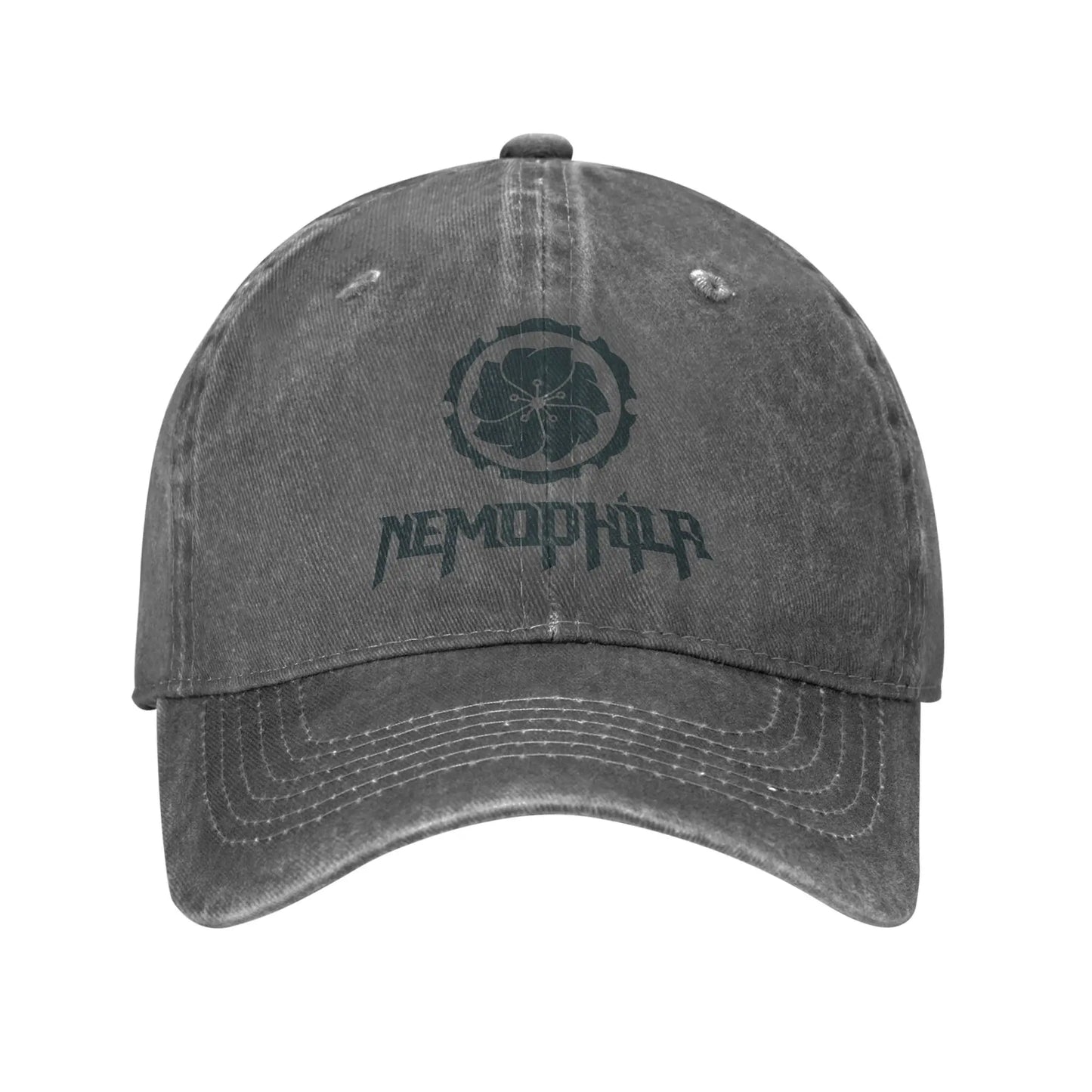 Retro Nemophila Green Logo Baseball Cap