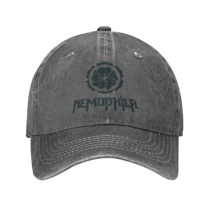 Retro Nemophila Green Logo Baseball Cap