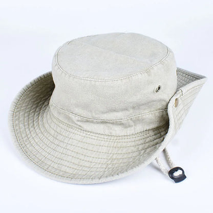 Summer Bucket Hats 2026 Outdoor Sun Hat Woman Solid Cotton About 58cm