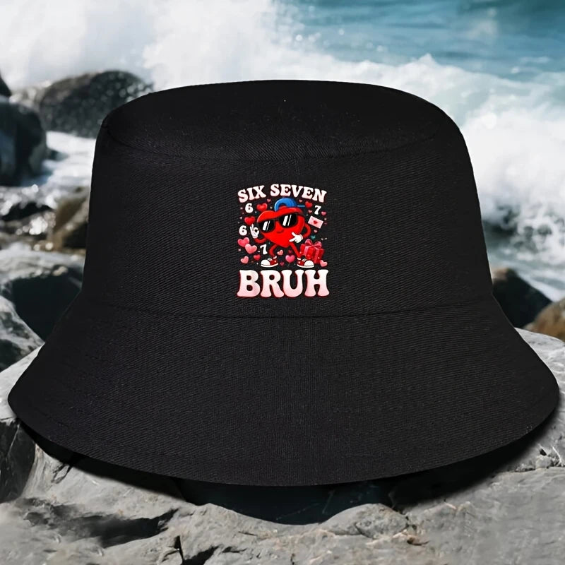 67 Valentine Six Seven Humorous Bucket Hat