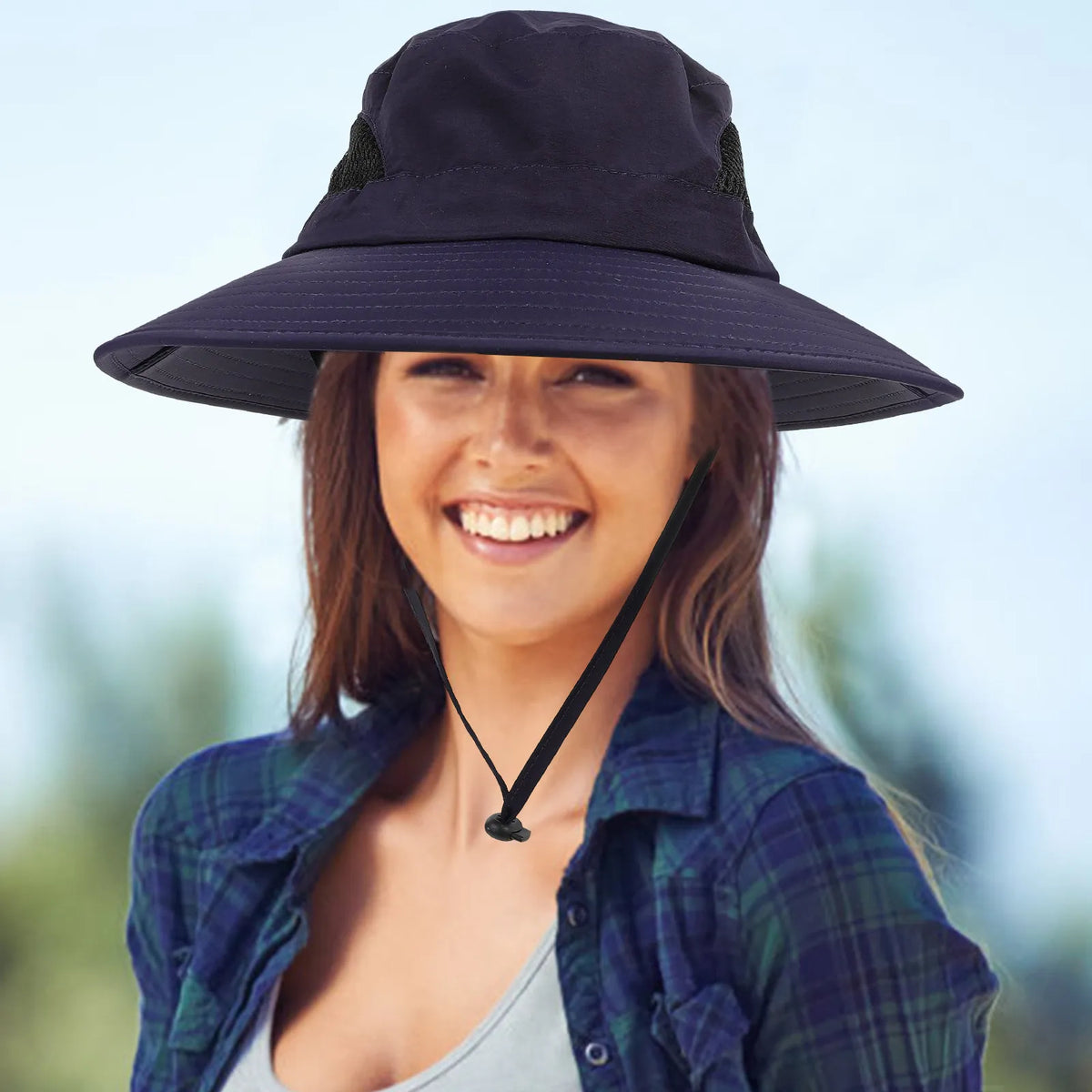 Cooling Foldable Wide Brim UV Protection Bucket Hat